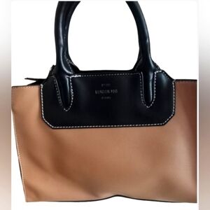 London Fog Black and Tan Women's Bag
